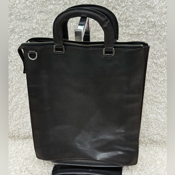 Prada Aged Saffiano Leather Vertical Briefcase Bag - Picture 3 of 16